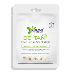 DE-TAN FACE SERUM SHEET MASK